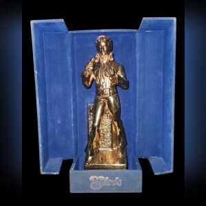 Gold Elvis Presley Figurine